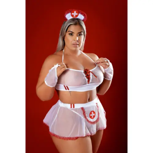 Doutora - Top, Saia, Luvas, Fio e Kep - Plus Size