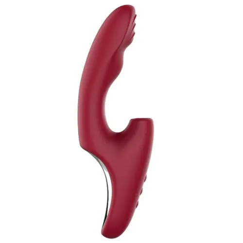 Vibrador Triplo Estímulo com Sugador de Clitóris - Brown