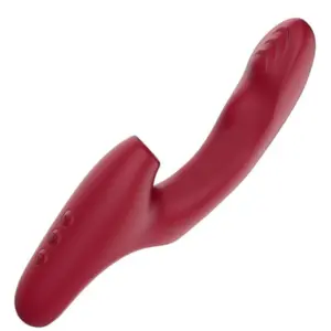 Vibrador Triplo Estímulo com Sugador de Clitóris - Brown