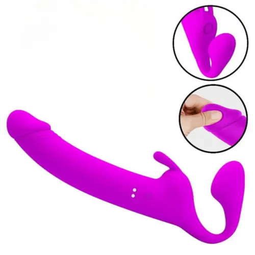 Vibrador Strapless - Ponto G e Clitóris com Tapping