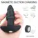 Plug Anal com Vibração Recarregável Silicone 9 Modos Estimulador