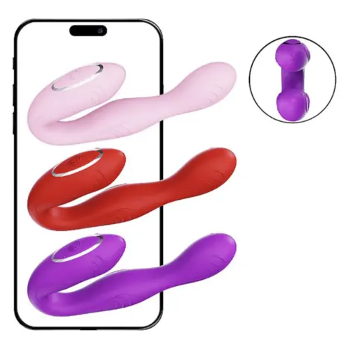 Vibrador de Ponto G e Clitóris - via APP