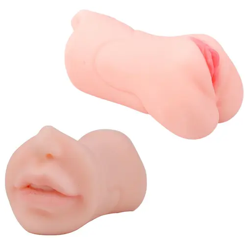 Masturbador Duplo em 3D Boca e Vagina