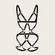 Harness Corporal em Couro com Cinta Liga