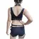 Harness Corporal em Couro com Cinta Liga e Sustentação