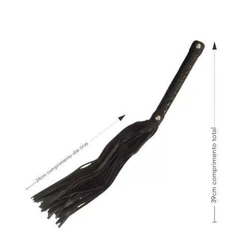 Kit BDSM Iniciante 4 Peças com Algemas, Chicote e Venda