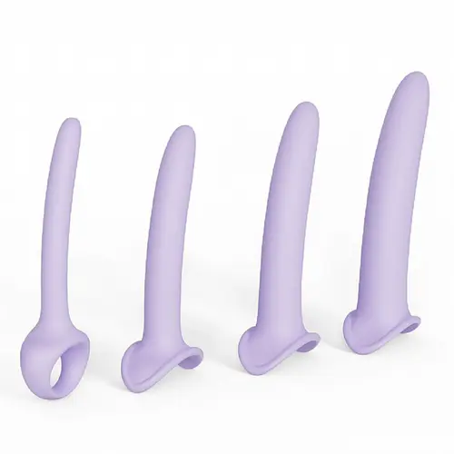 Kit Dilatador Vaginal 5 Tamanhos Curvado Silicone