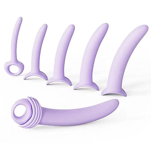 Kit Dilatador Vaginal 5 Tamanhos Curvado Silicone