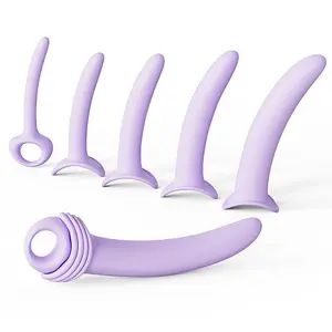 Kit Dilatador Vaginal 5 Tamanhos Curvado Silicone