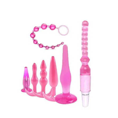 Kit Plug Anal Progressivo com Vibro + Dedeira