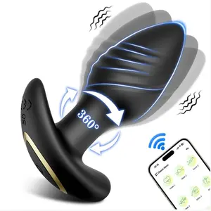 Plug Anal com Vibração, Rotação 360° e Controle por APP